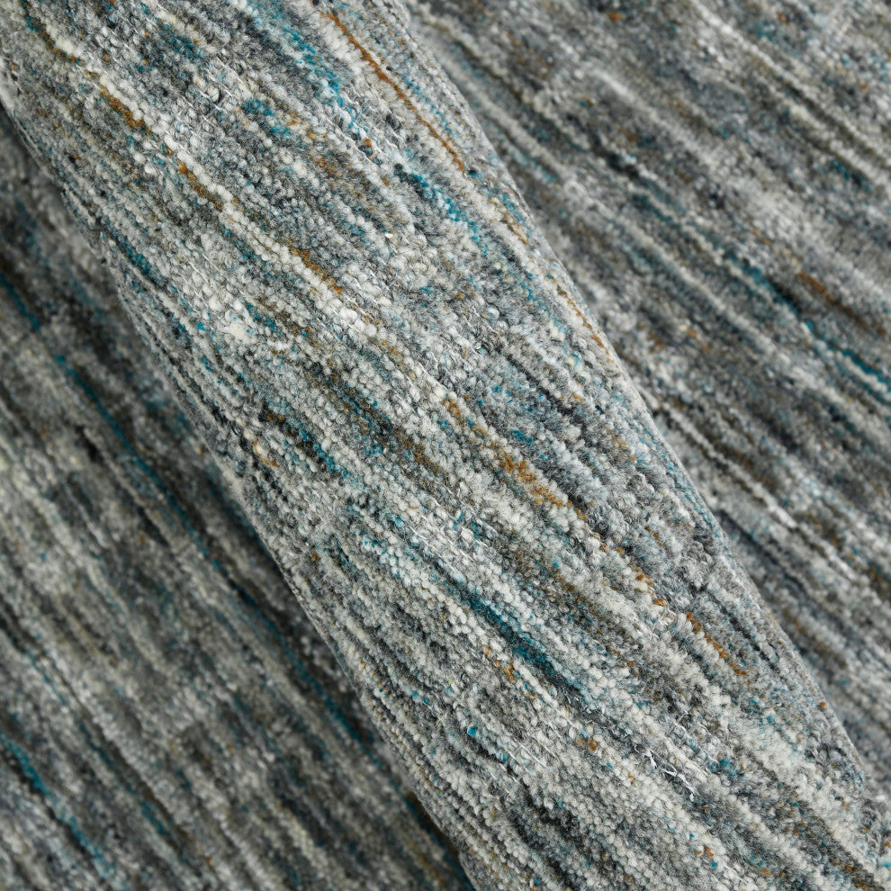 Houston Aliya Area Rug, Turq Gray, 2' x 3', Geometric