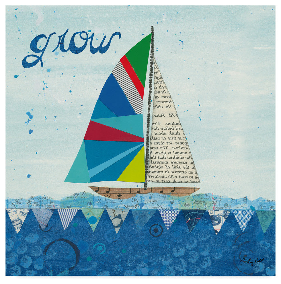 Courtney Prahl 'Rainbow Spinnakers Iii' Canvas Art, 35"x35"