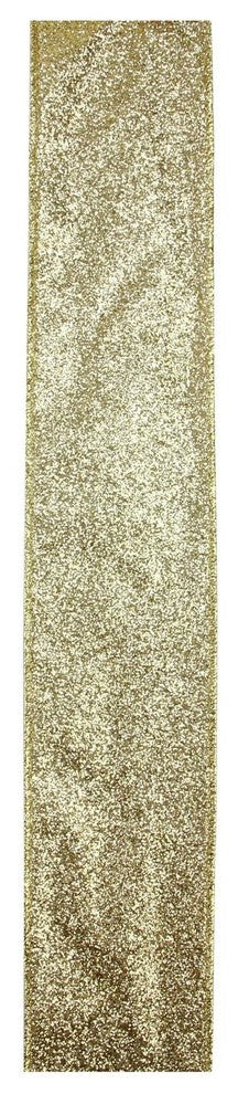 Sparkling Solid Gold Wired Christmas Craft Ribbon
