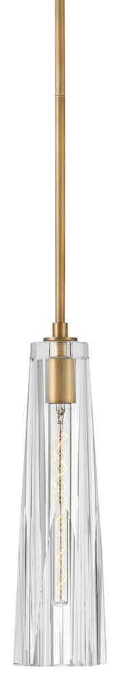 Fredrick Ramond FR31107-CL Cosette 1 Light 5"W Mini Pendant - Heritage Brass
