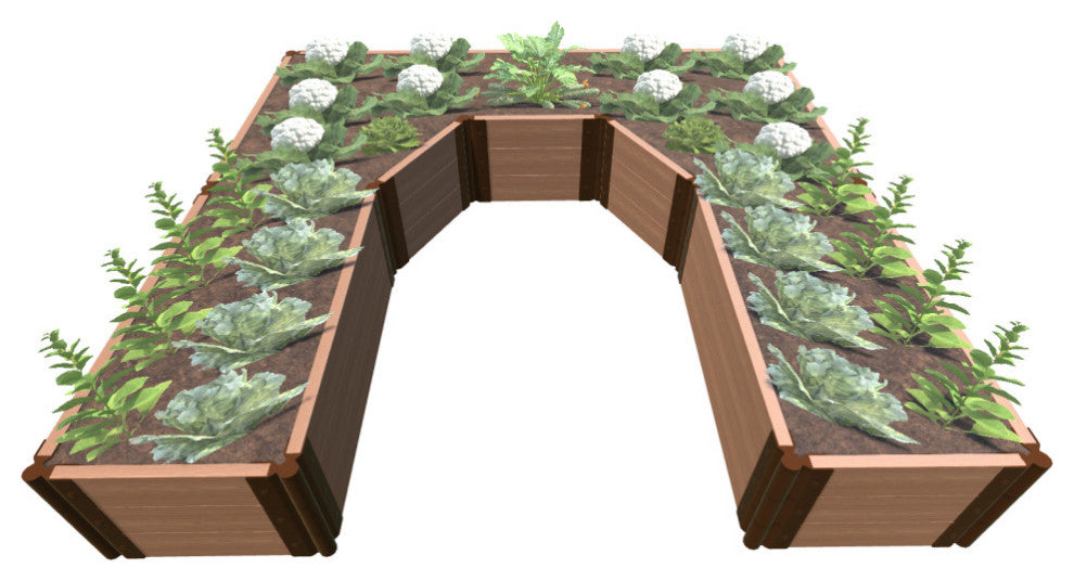 Classic Sienna Walk-In Topolski' 8'x8'x16.5" Raised Garden Bed, 2" Profile