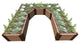 Classic Sienna Walk-In Topolski' 8'x8'x16.5" Raised Garden Bed, 2" Profile