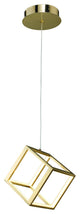 LED Single Pendant Lighting, Gold
