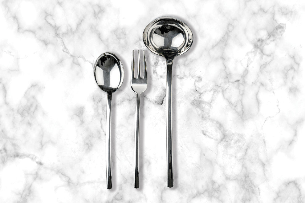 Due Serving Set, Mirror, 3 Pcs.