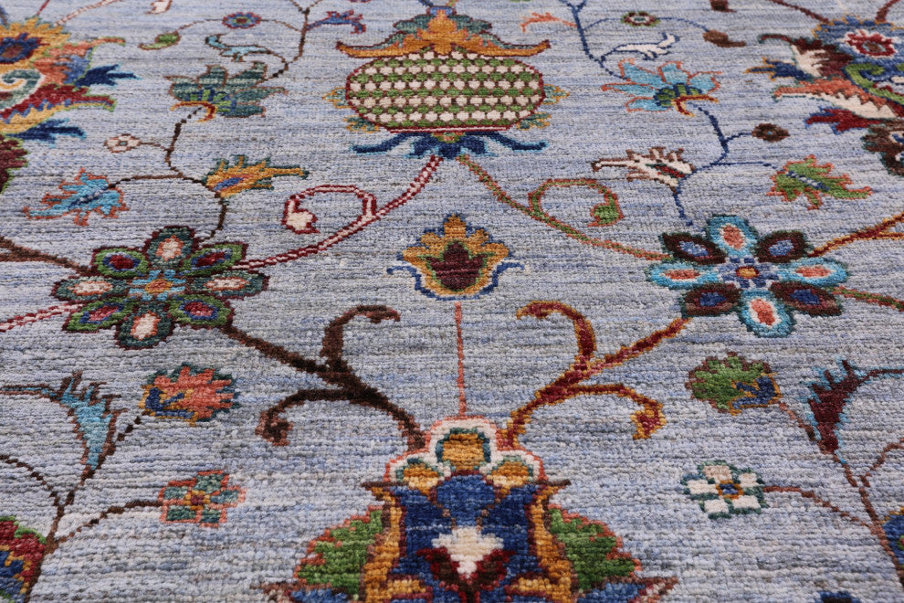 Persian Tabriz Handmade Wool Rug 8' 11" X 12' 5" Q8218