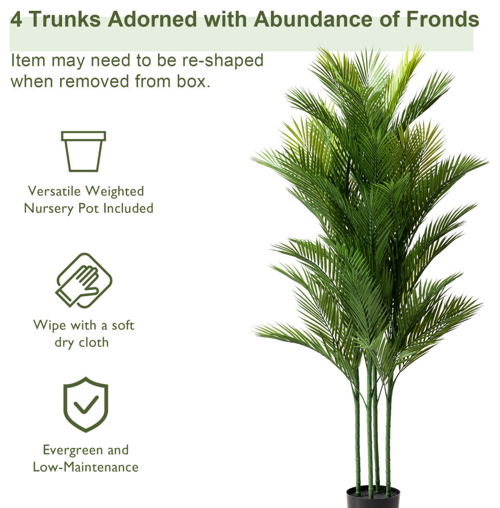 5'' Faux Palm Tree in Pot