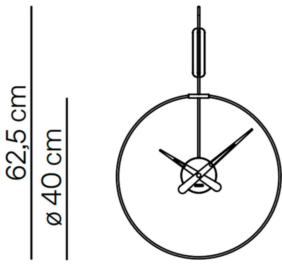 Nomon Mini Daro Clock | Micro Dargo, Hands In Walnut Wood