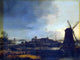 Aert Van der Neer Landscape with Windmill, 21"x28" Gallery Wrapped Canvas