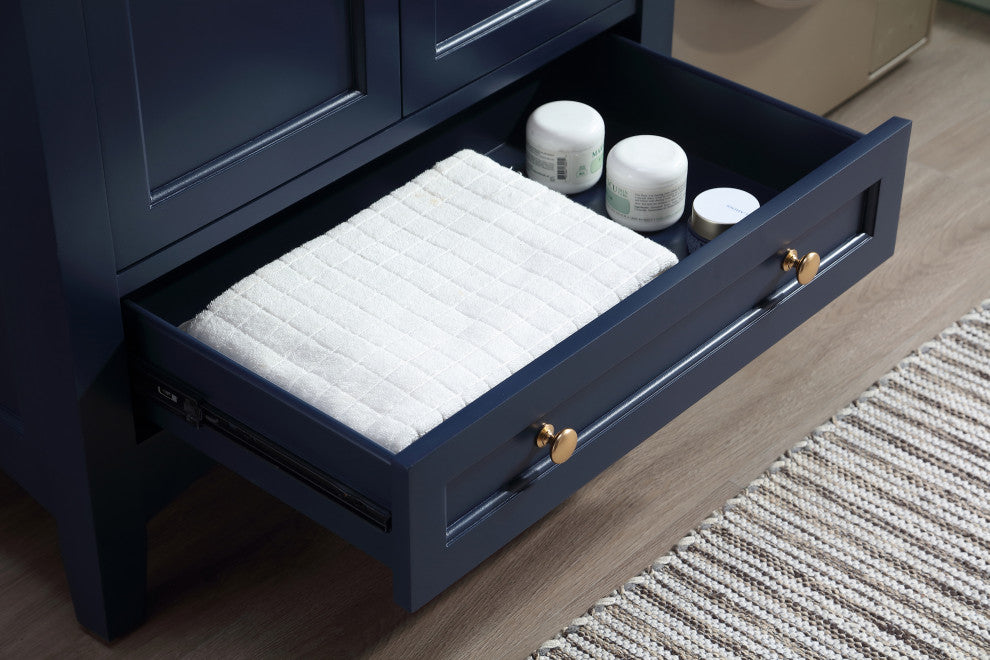 Stufurhome Delia 30" Laundry Utility Sink, Dark Blue