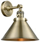 Briarcliff 1-Light LED Sconce, Antique Brass, Shade: Antique Brass