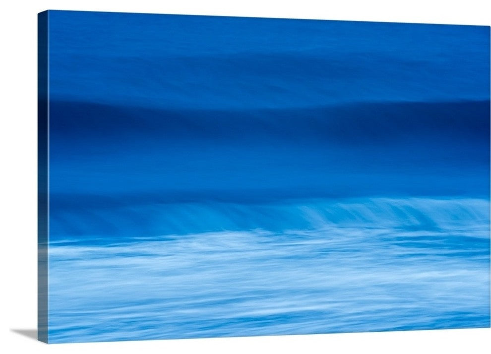 "Blue Waves" Wrapped Canvas Art Print, 48"x32"x1.5"
