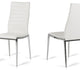 Libby - Modern White Leatherette Dining Chair (Set Of 2)