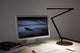 Z-Bar Desk Lamp With Base, Cool Light, Metallic Black