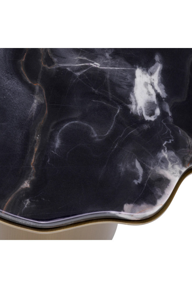 Free-Form Marble Side Table | Eichholtz Shapiro, Black