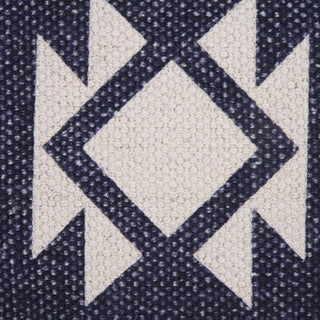 Southwestern Decorative Denim Geometric 20" x 20" Throw Pillow