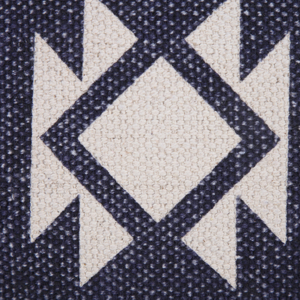 Southwestern Decorative Denim Geometric 20" x 20" Throw Pillow