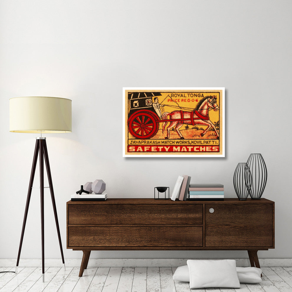 "Royal Tonga Safety Matches" Digital Paper Print by Phillumenart, 42"x29"