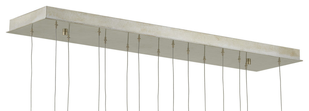 Dove Rectangular 15-Light Multi-Drop Pendant