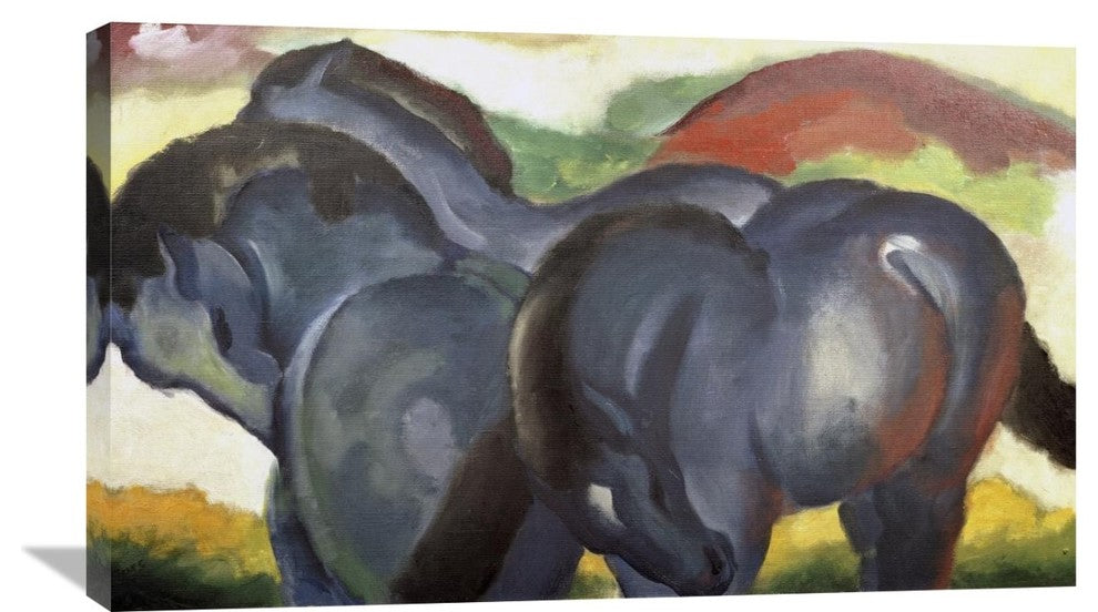 "Little Blue Horses" Artwork, 36"x21"