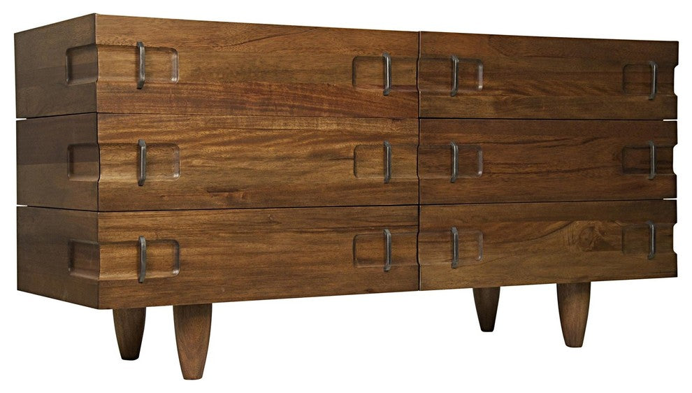 Noir Furniture David Sideboard, Dark Walnut
