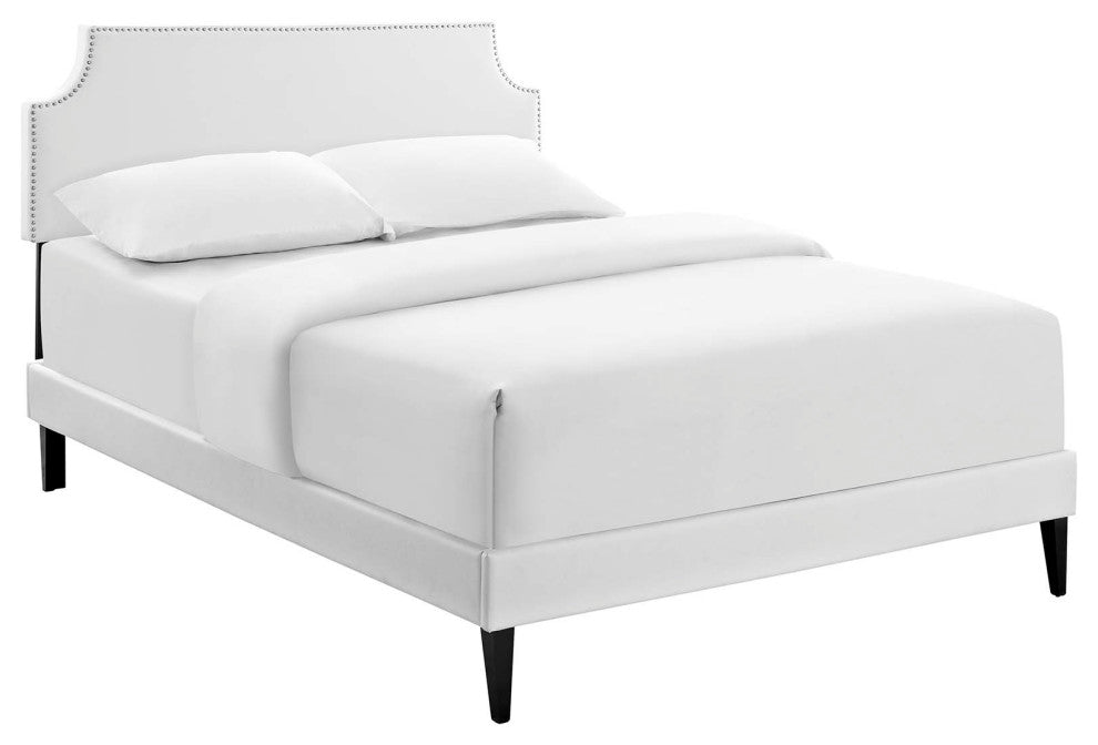 Corene Queen Platform Bed with Squared Tapered Legs