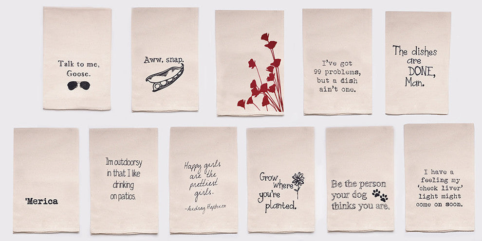 "Go Ahead, Have Another Lush" Flour Sack Tea Towel