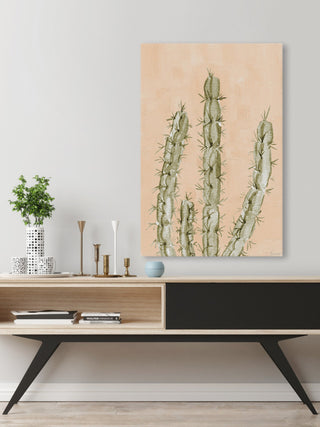 "Be a Cactus" Painting Print on Wrapped Canvas, 8x12
