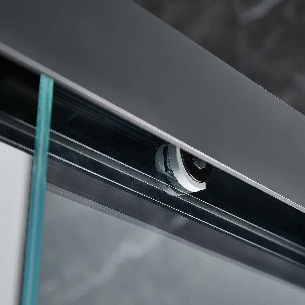 Double Sliding Framed Shower Door, 72"76"