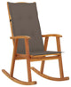 Vidaxl Rocking Chair With Cushions Solid Acacia Wood