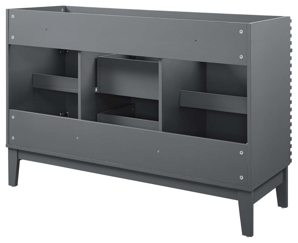 Render 48" Double Bathroom Vanity Cabinet, Gray