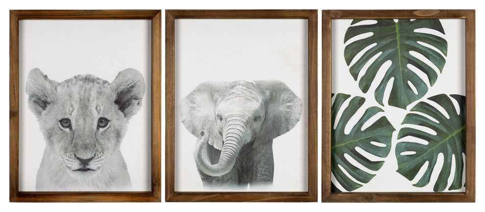 Jungle Safari Modern Wall Art Set