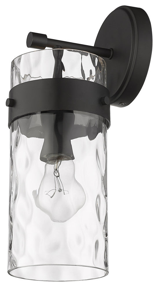 Zlite 3035-1SS-MB 1-Light Wall Sconce, Clear