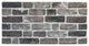 Faux Brick 3D Wall Panels, Gray Black, Sample 10x10"