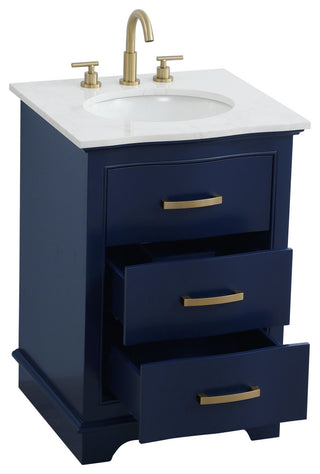 Home Living Knox 24" Single Bathroom Vanity, Blue
