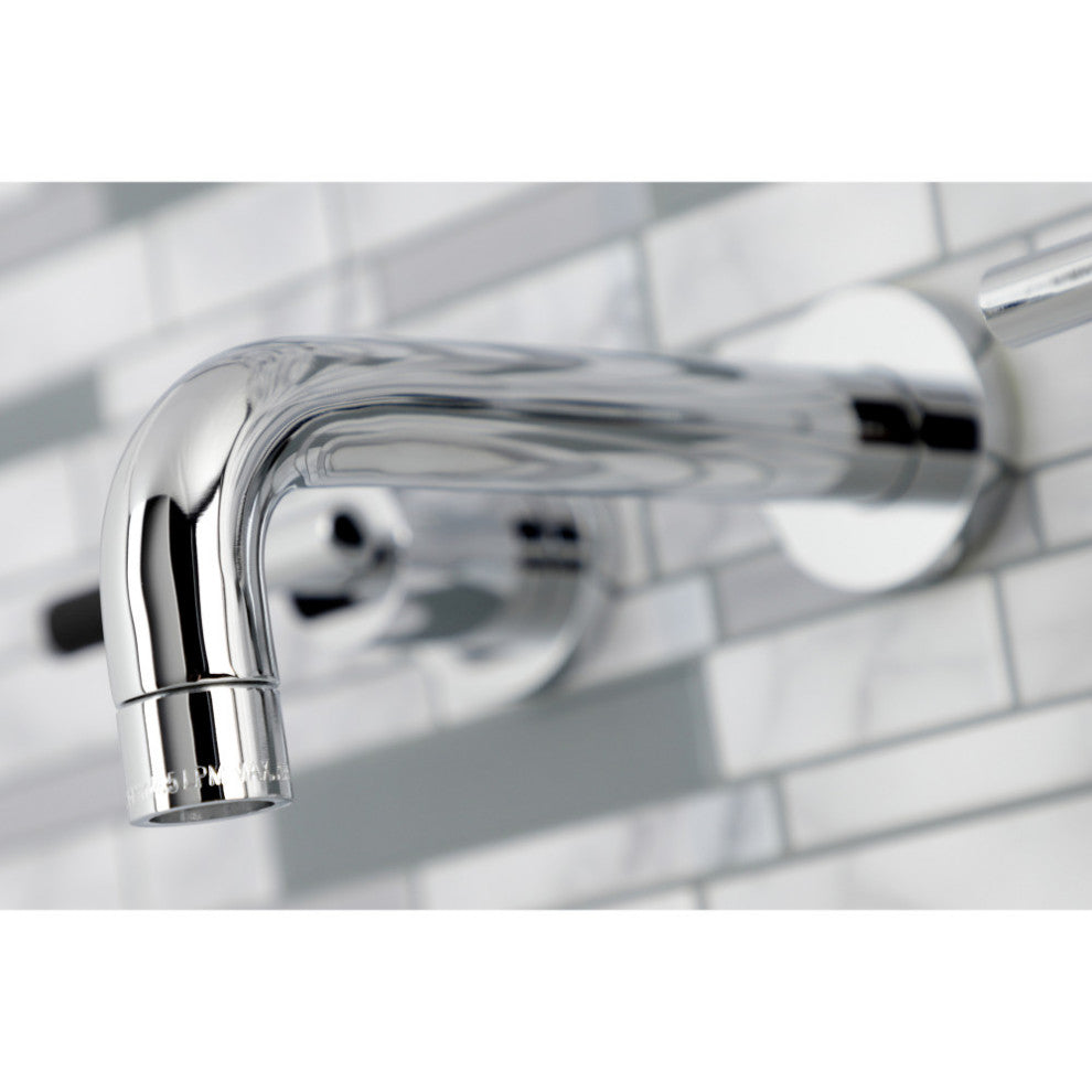 Kingston Brass KS8121CKL Two-Handle Wall Mount Bathroom Faucet, Polished Chrome