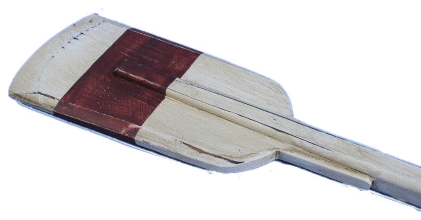 Wooden Rustic Manhattan Beach Squared Rowing Oar With Hooks, 50''