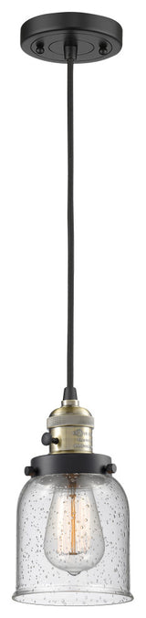 INNOVATIONS LIGHTING 201CSW-BAB-G54-LED Bell 1 Light Mini Pendant With Switch