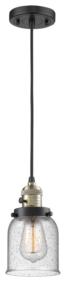INNOVATIONS LIGHTING 201CSW-BAB-G54-LED Bell 1 Light Mini Pendant With Switch
