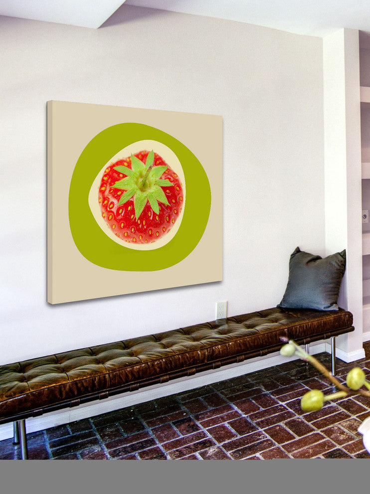 "September Strawberry" Painting Print on Canvas by Irena Orlov