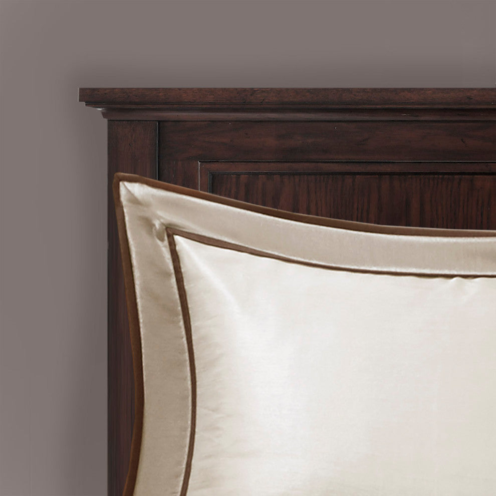 Madison Park Genevieve 7 Piece Comforter Set in Taupe/Brown
