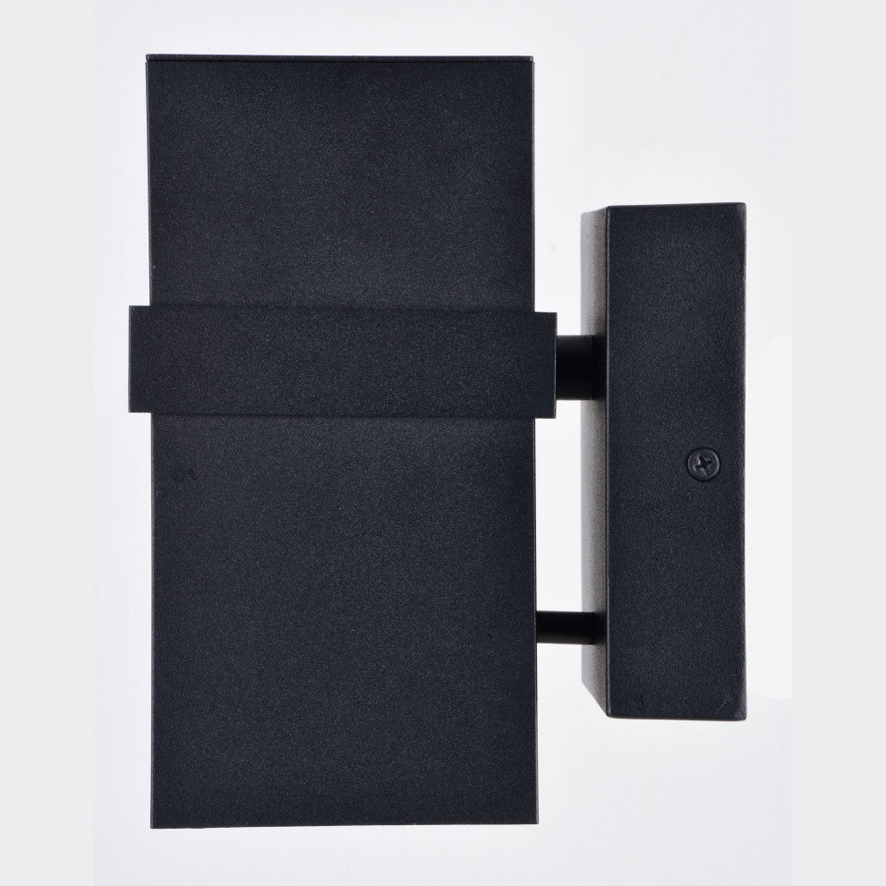 Lavage 7"H 1 Light Outdoor Wall Light Textured Black