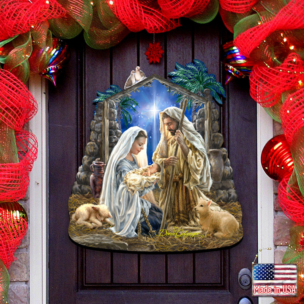 Glory to God Outdoor Wall and Door Hanger by Dona Gelsinger