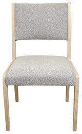 Flagstaff 9-Piece 72" Dining Set With 8 Ash Boucle Chairs In Gray