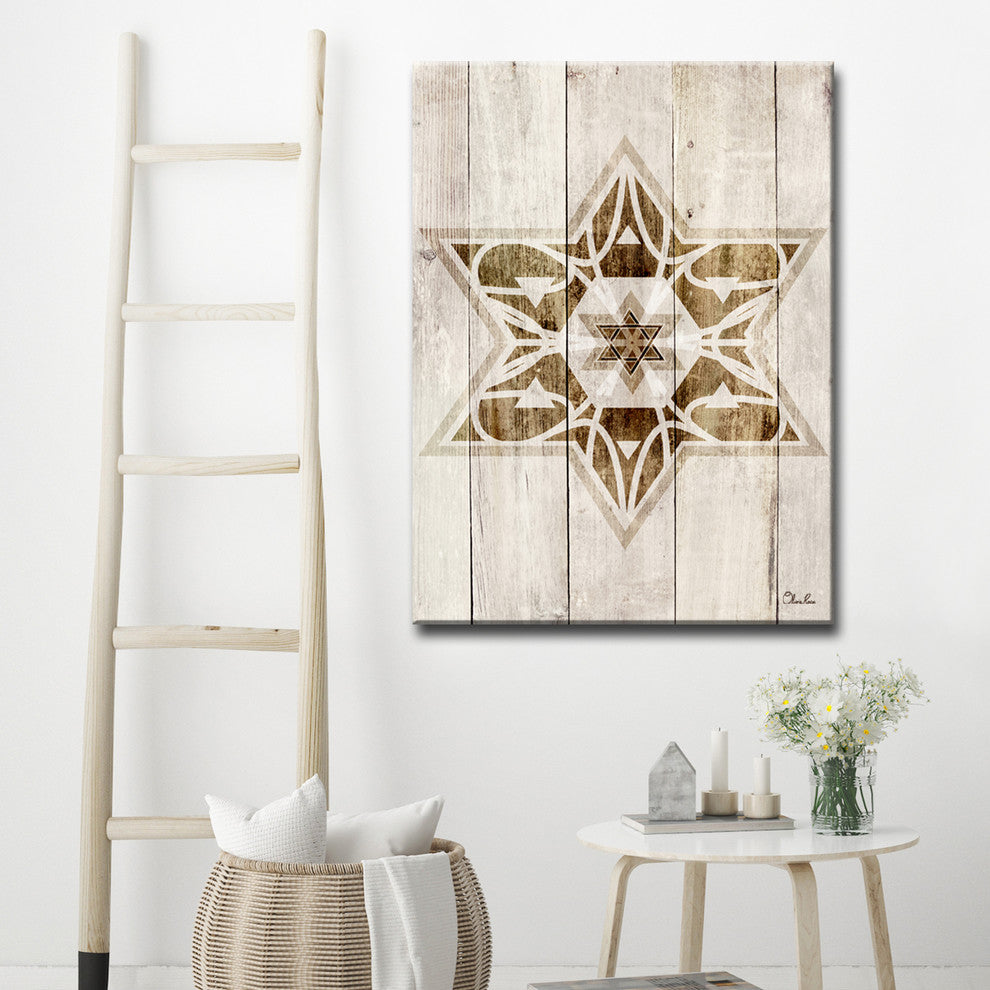Ready2HangArt Inspirational 'Star of David VII' Wrapped Canvas Wall Art