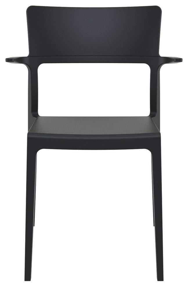 Compamia Plus Arm Chair, Black, Set of 2