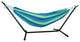 HomeRoots Ocean Stripe Double Classic 2 Person Hammock With Stand