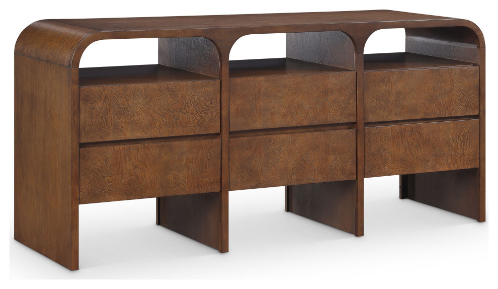 Giada Solid Wood And Veneer Dresser, Brown, Dresser