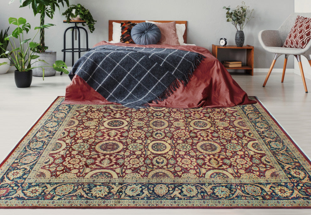 Vegetable-dyed Pak-Persian Ebeki Eggplant/Black Rug, 8'2x9'7