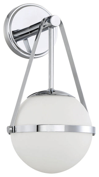 Polson 1-Light Wall Sconce, Polished Chrome