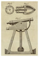 "Device for Adjusting Cannon Trajectory and Accuracy" Paper Art, 26"x38"